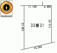 分譲番号23番の宅地図