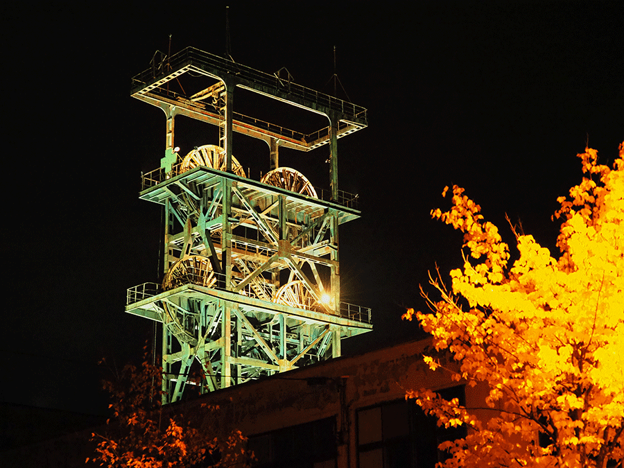 写真：秋の立坑